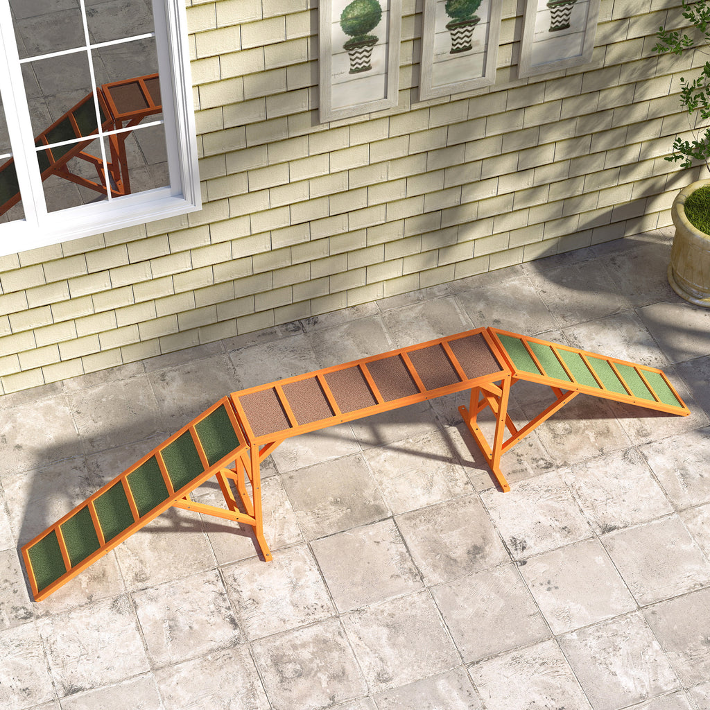 Agility-ramp för Hundar – Balanshinder i Väderbeständigt Trä (335 cm)
