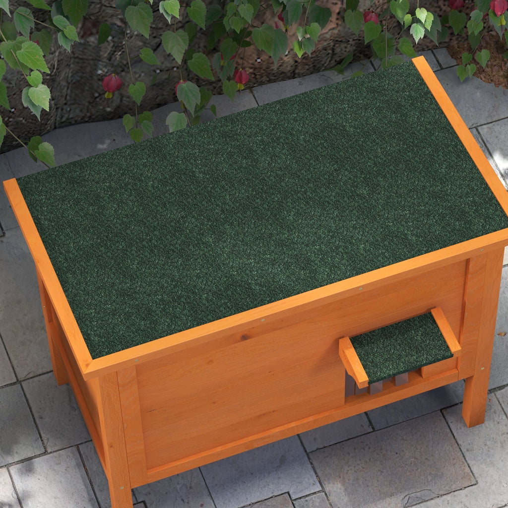 Isolerat utomhushus för katt med 6-sidig isolering – Orange/Grön, 85 cm