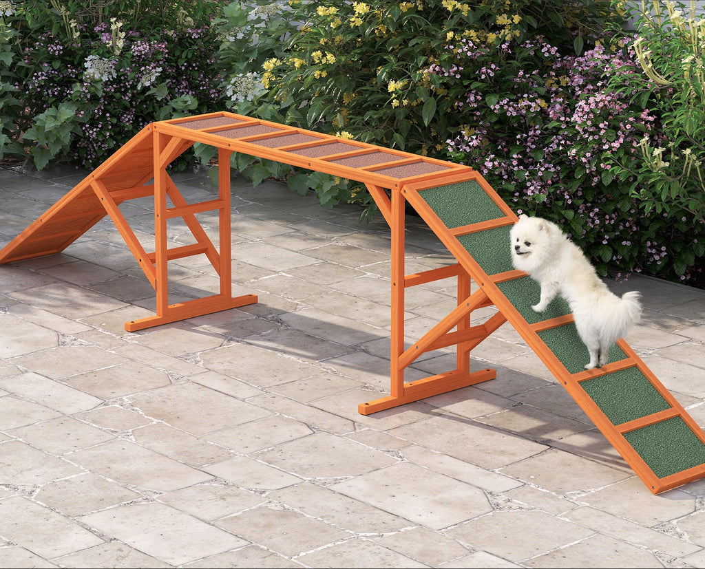 Agility-ramp för Hundar – Balanshinder i Väderbeständigt Trä (335 cm)