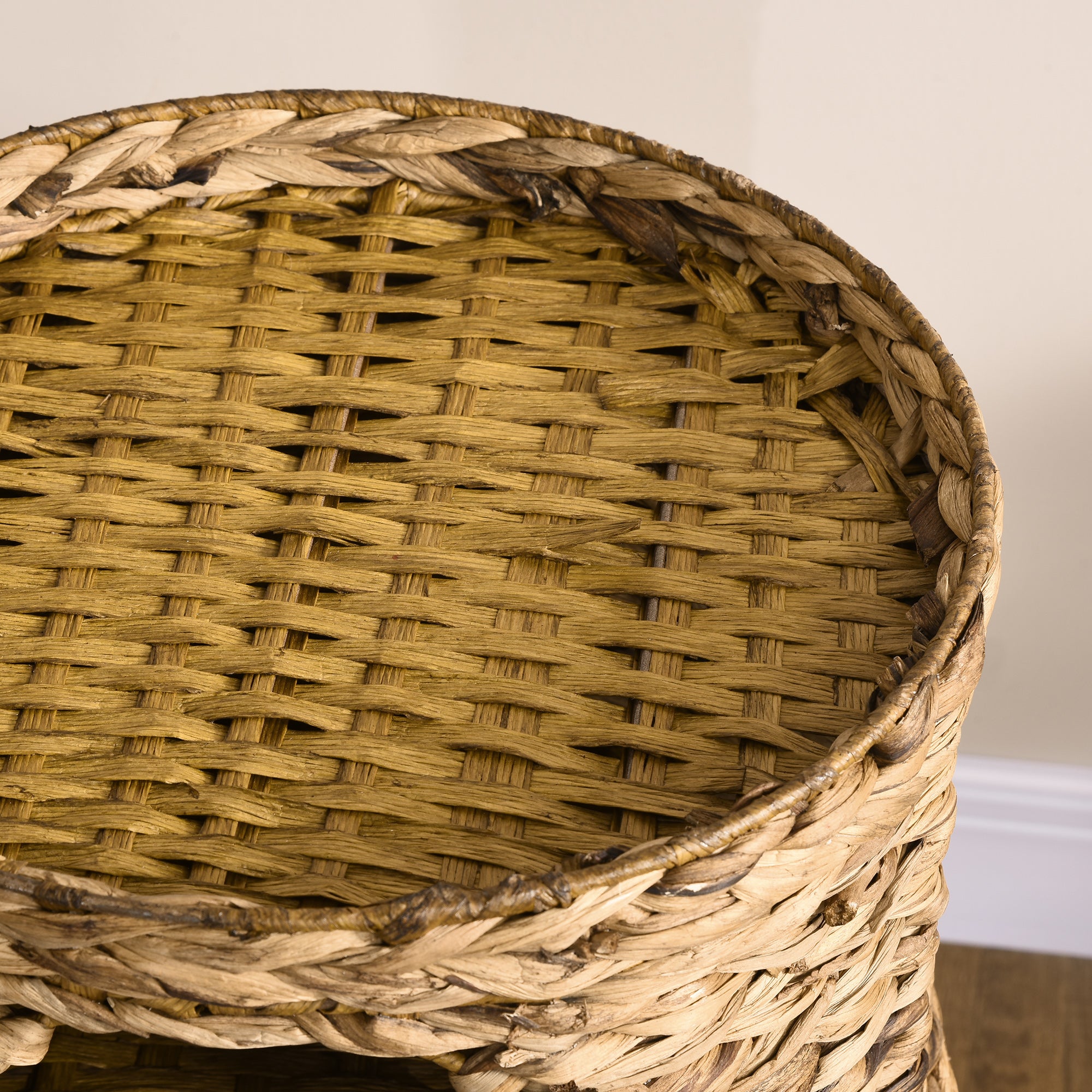Boho-inspirerad kattunna i vattenhyacint – 3 våningar, 73 cm
