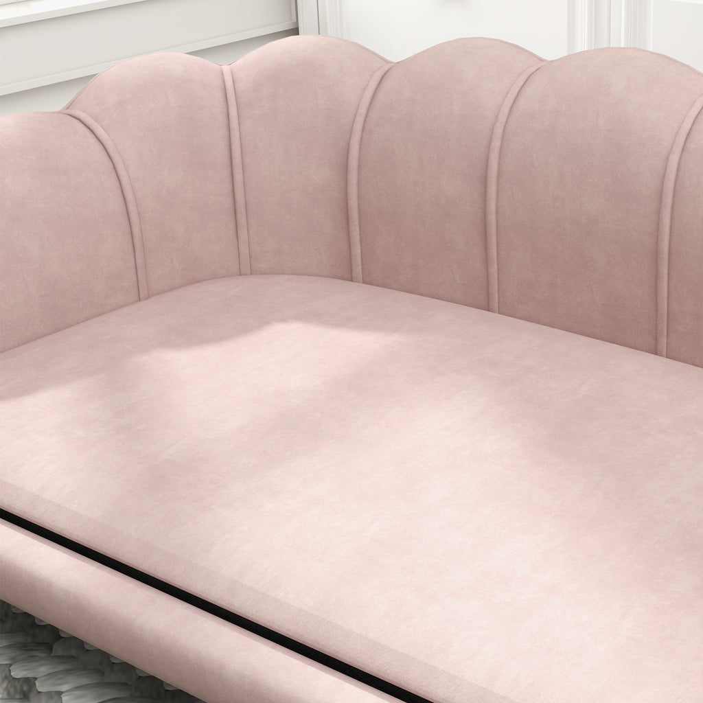 Lyxig Hundsoffa i Sammetslen Design – Rosa (Max 25 kg)
