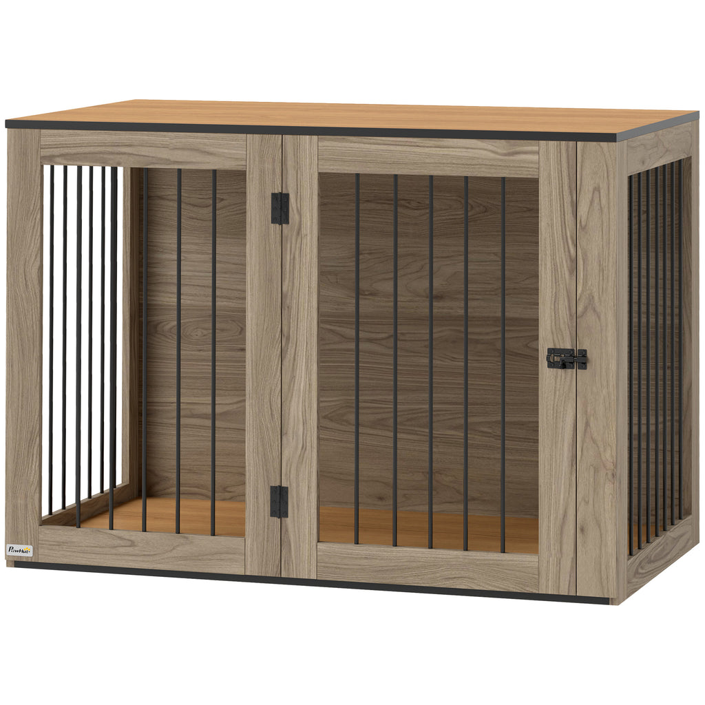 Hundbur i Möbeldesign – Stilren Inomhuskoja i Ek (106 cm)