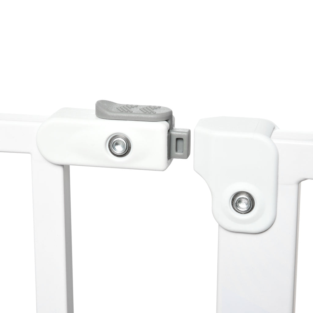 PawHut Tryckmonterad Säkerhetsgrind för Husdjur – Vit – 75–115 cm