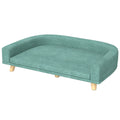 Elegant Hundsoffa med Tvättbar Dyna, Grön, 98x67x25 cm