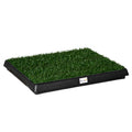 PawHut Hundtoalett med Konstgräs – Valptoalett – 63 x 51 cm