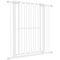 Extra Hög Hundgrind – Justerbar 76–104 cm (Vit, Utan Borrning)