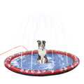 XXL Hundpool med Vattenspridare – Halkfri & Robust – Röd – Ø170 cm