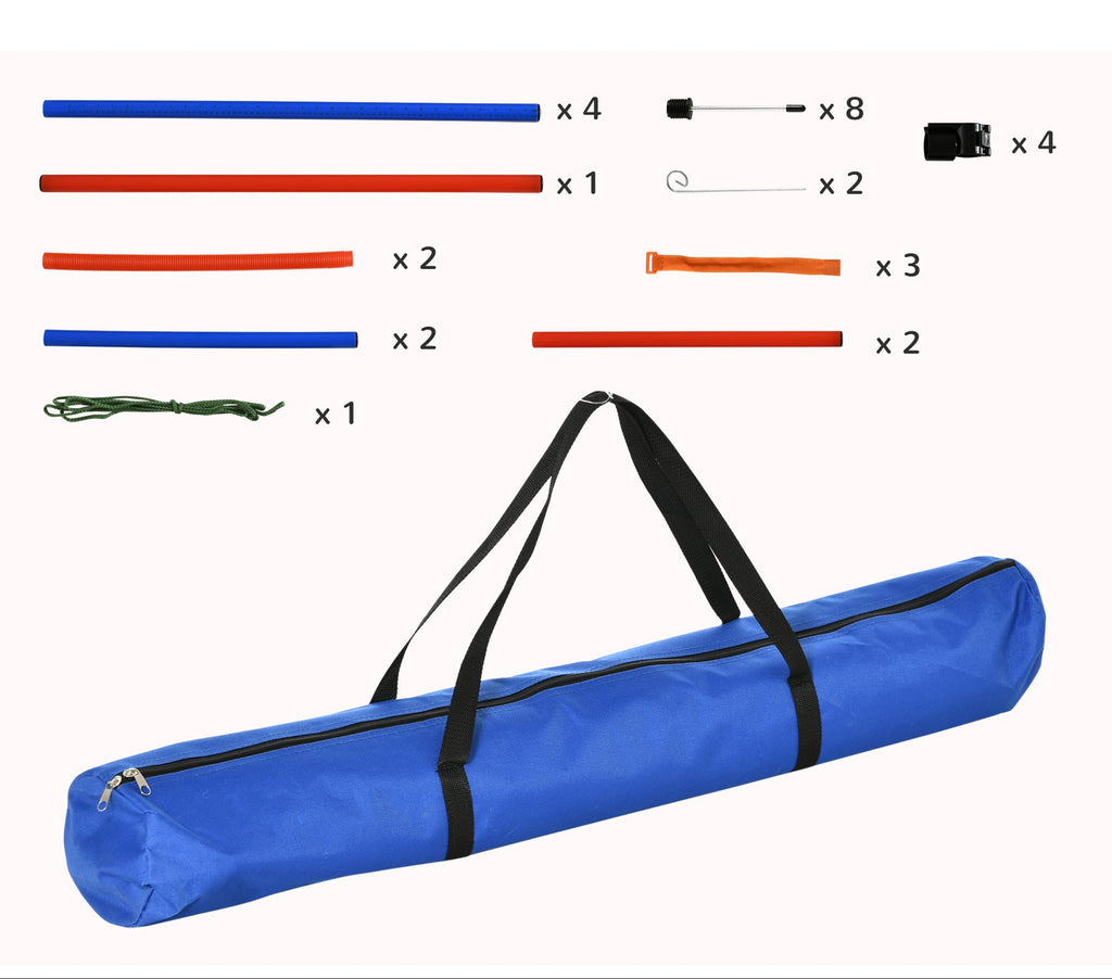 Agility-set för hundar – 3-i-1 Träningspaket med Hoppring, Slalom och Hinder