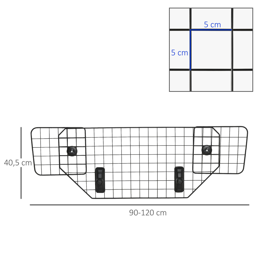 PawHut Universellt Hundgaller för Bil – Justerbar bredd 90–120 cm
