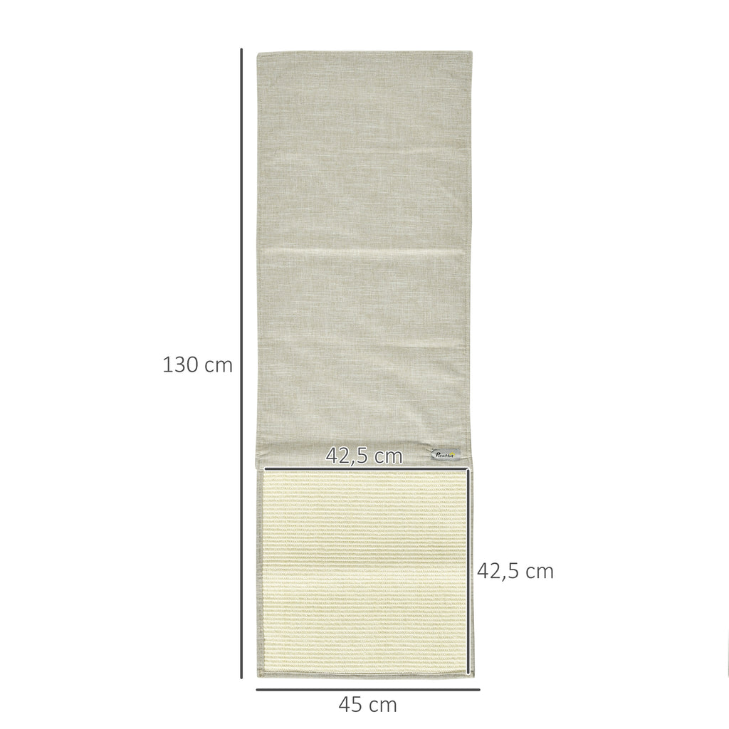 2-pack klösmatta för soffa och möbler – Beige/Grå, 130 cm