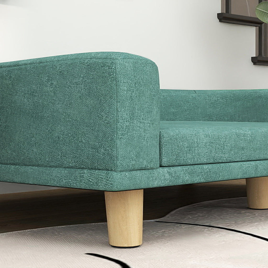Elegant Hundsoffa med Tvättbar Dyna, Grön, 98x67x25 cm