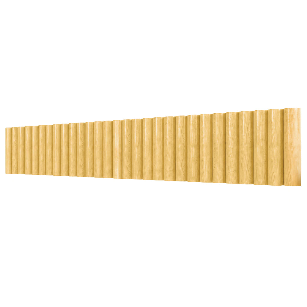 Flexibelt trästaket 176 x 30 cm – Väderbeständig rabattkant i högkvalitativt granträ.