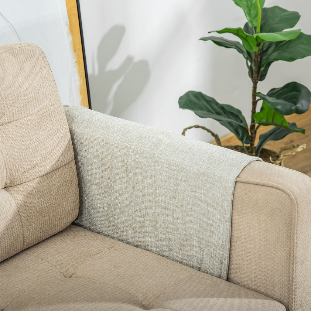 2-pack klösmatta för soffa och möbler – Beige/Grå, 130 cm