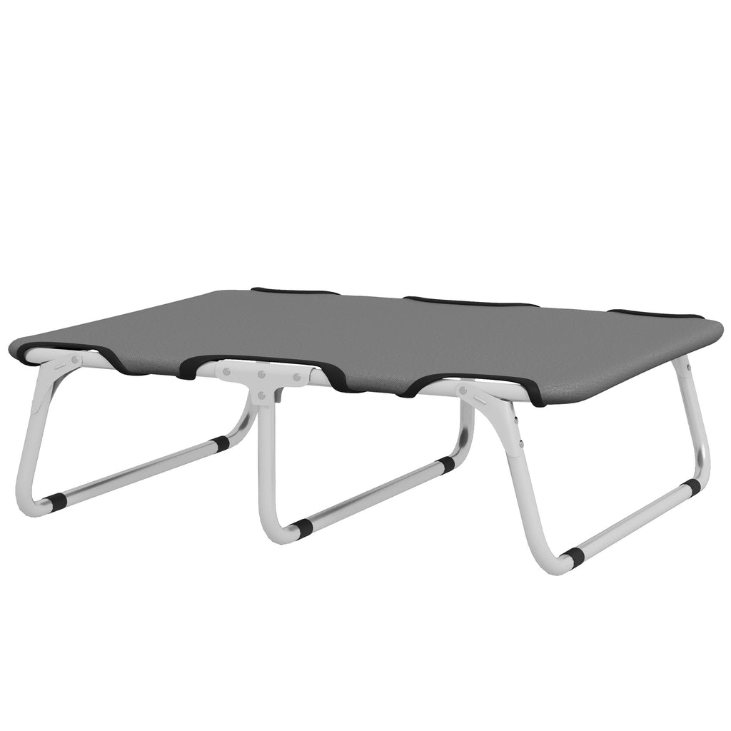 Hopfällbar Hundsäng för Resor och Utomhusbruk, Grå, upp till 10 kg, 71x58x20 cm