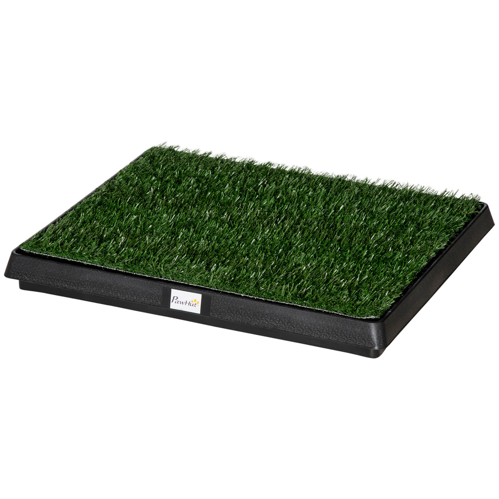 PawHut Hundtoalett med Konstgräs – Valptoalett – 63 x 51 cm