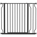Säkerhetsgrind för Hundar, Justerbar 75-95 cm, Tryckmontering, Svart