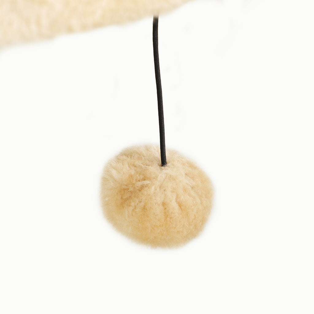 Väggmonterad klättervägg för katt, 5 delar – Beige/Cremévit