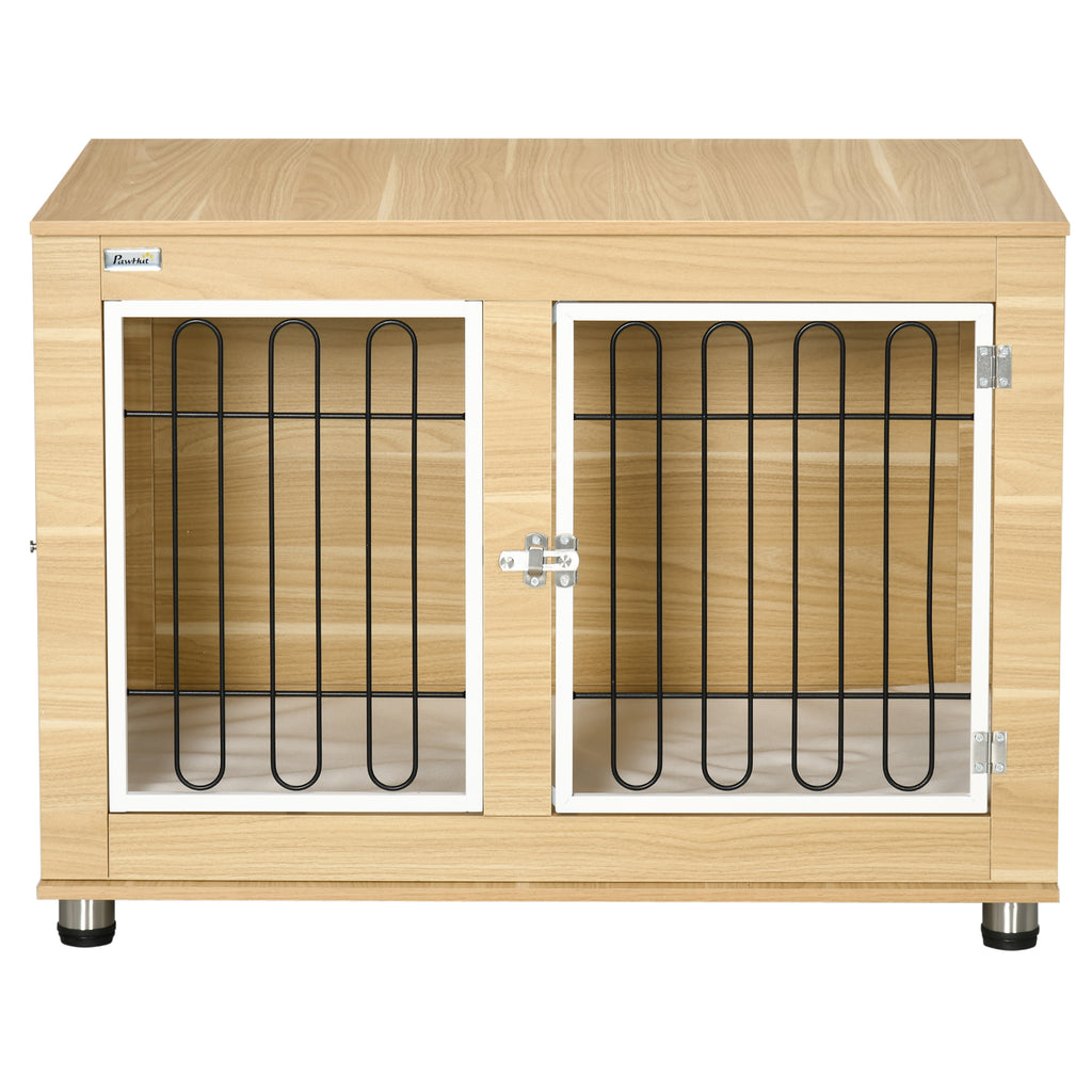 PawHut Dekorativ Hundbur Möbler med mjuk dyna – 90 x 58 x 65 cm