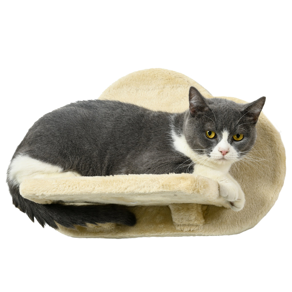 Väggmonterat klätterset för katt i 4 delar – Beige