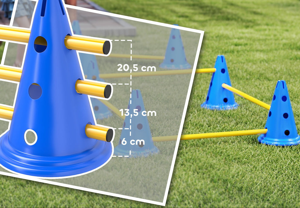 Agility-set för Hundar – 6 Hinder med Koner & Förvaringsväska