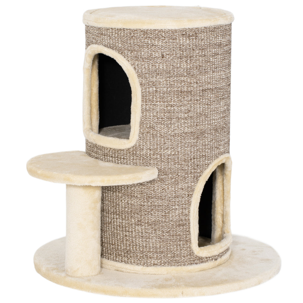 Klöstunna med 2 våningar och utsiktsplats, 61 cm hög – Beige/Brun