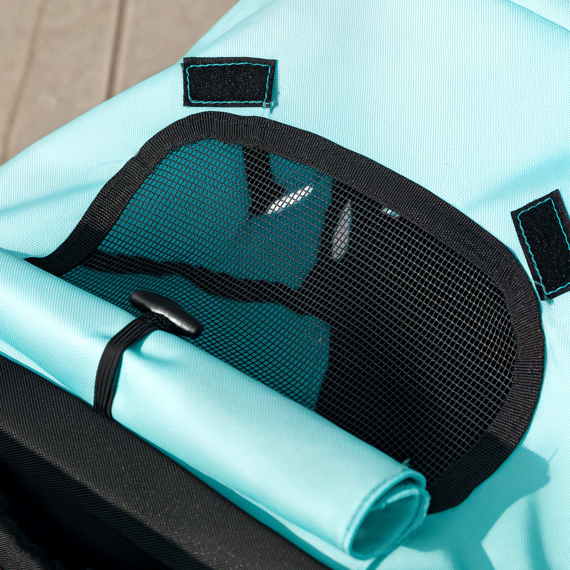 Hundvagn och Joggingvagn för Små Hundar och Katter, Lufthjul, Turkos