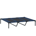 PawHut Fällbar Hundsäng för Utomhusbruk – Upphöjd liggdel – 122 x 92 x 23 cm